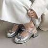 White French Fairy Style Thick Heel Bag Head Sandals Women's 2025 New Summer Skirt Mary Jane Single Shoes