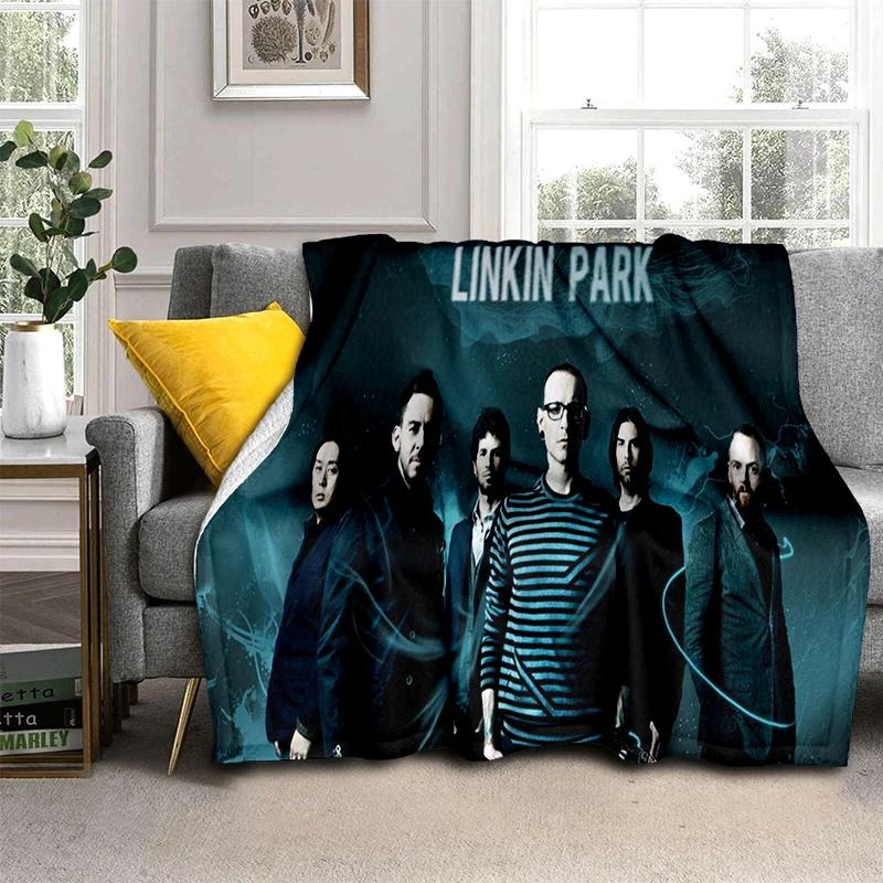 HOT L-Linkin Park Rock Band Classic Soft Plush Blanket,Flannel Throw Blanket for Living Room Bedroom Picnic Bed Sofa Cover