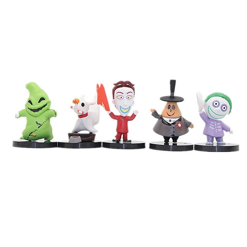 10pcsset The Nightmare Sally Jack Skellington Christmas PVC Model Vinyl Figurine Halloween Gift Action Figure Toys