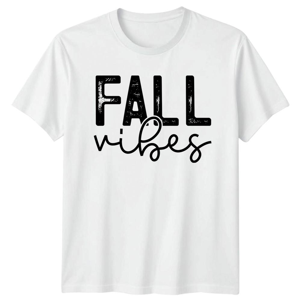 Fall Vibes Autumn Seasons Graphic Tee Unisexs TShirt Unisexs Top S