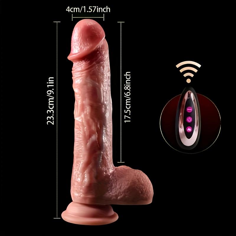 8.66 Inch Strong Penis 4-in-1 Vibrator,10 Model Vibration,360° Rotation,Slow Heating Remote Control,Sex Toys,Flirting Toys,Gifts,Prank Props, Dildo