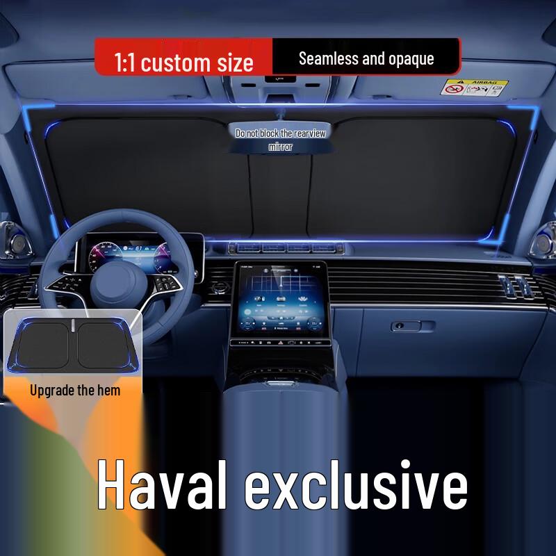 Foldable Haval Car Front Windshield Sunshade: Summer Heat Protection & Insulation