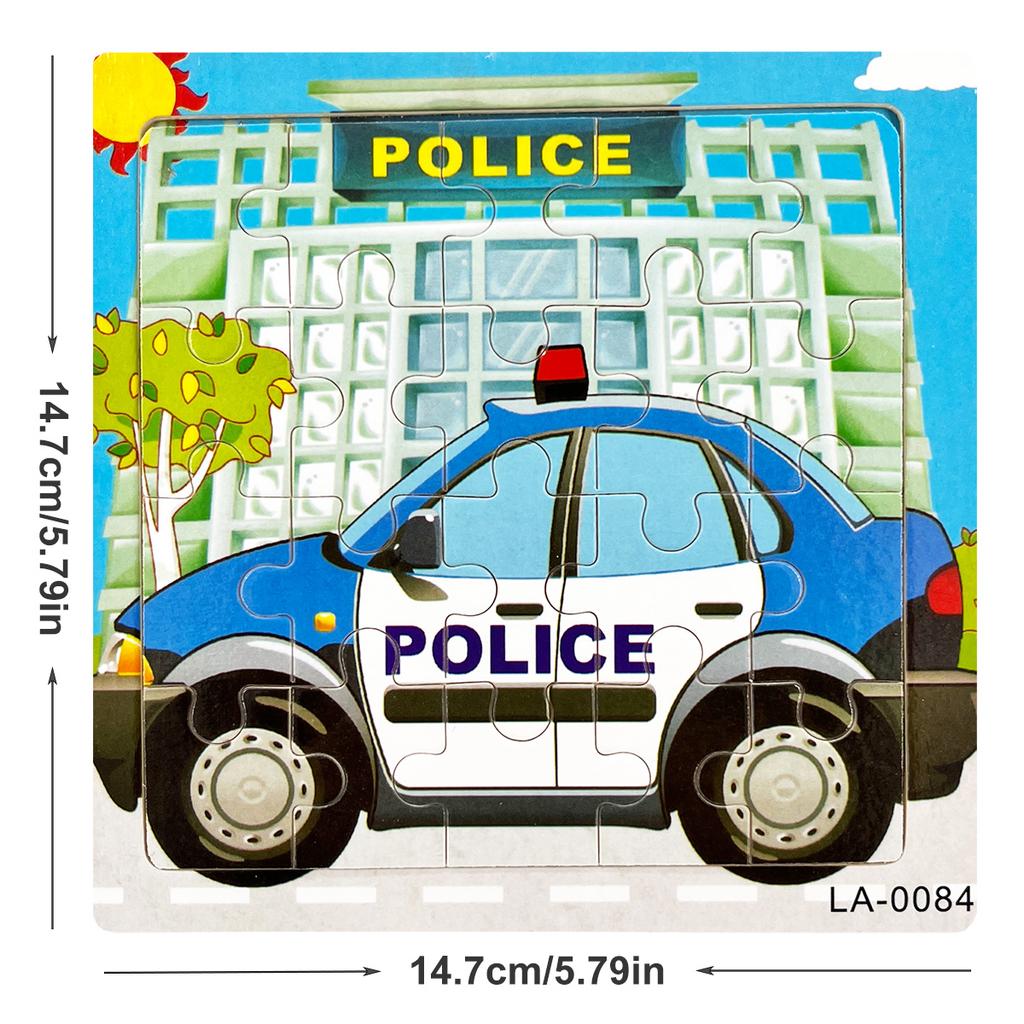 1 Stück 14,7 cm/5,79 Zoll Holzpuzzle Transportfahrzeug Meerestier Stil Puzzles Spiel Kinder Lernspielzeug für Kinder