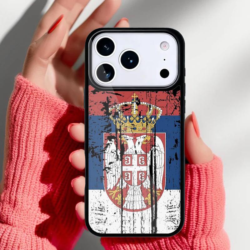Serbia Flag Soft Phone Case for iPhone 17 Air 16e 15 14 13 Pro Max Back Cover for 12 11 Pro Coque