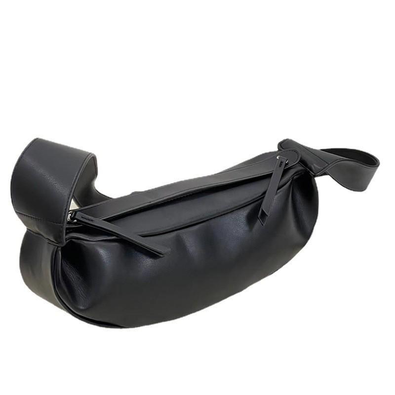 Wide Shoulder Straps Cross-section Chest Bag Single Underarm Women's 2025 New Fashionable All-matching High-texture Moon