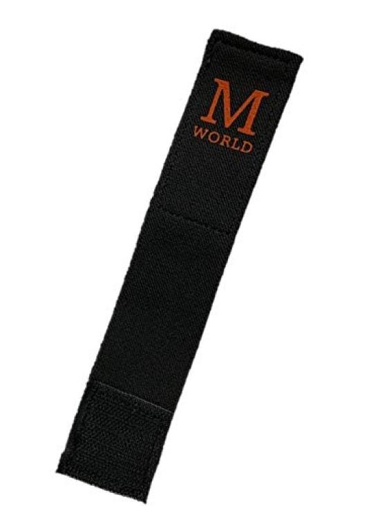 

karate uniform belt holder kids M-WORLD black x orange