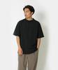 Snow Peak Recycled Cotton Mockneck Size for and Outdoor T-Shirt, XL, BLACK, TS-25SU403 (Suitable Festivals, Camping, Activities)