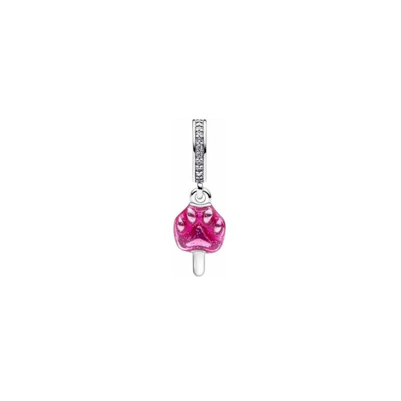 Pandora Claw popsicle design 925 silver enamel pendant women s silver Zootopia Pawpsicle серебряный
