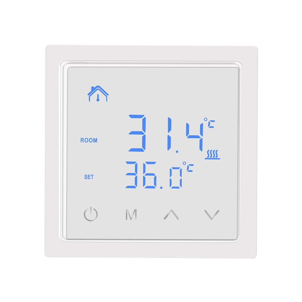 MH1828A Smart Thermostat LED Touch Screen Floor Heating Temperature Controller 85-265V Electric Heating Temp Regulator 16A