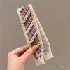 Retro Knit Adjustable Hairband for Adults Soft and Comfortable Headband Knitting Floral Hairpieces for Women and Girls