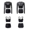 Explosive swimsuit, women's split bikini, three-piece set of sexy swimsuit, long-sleeved sunscreen cover-up, swimsuit promise