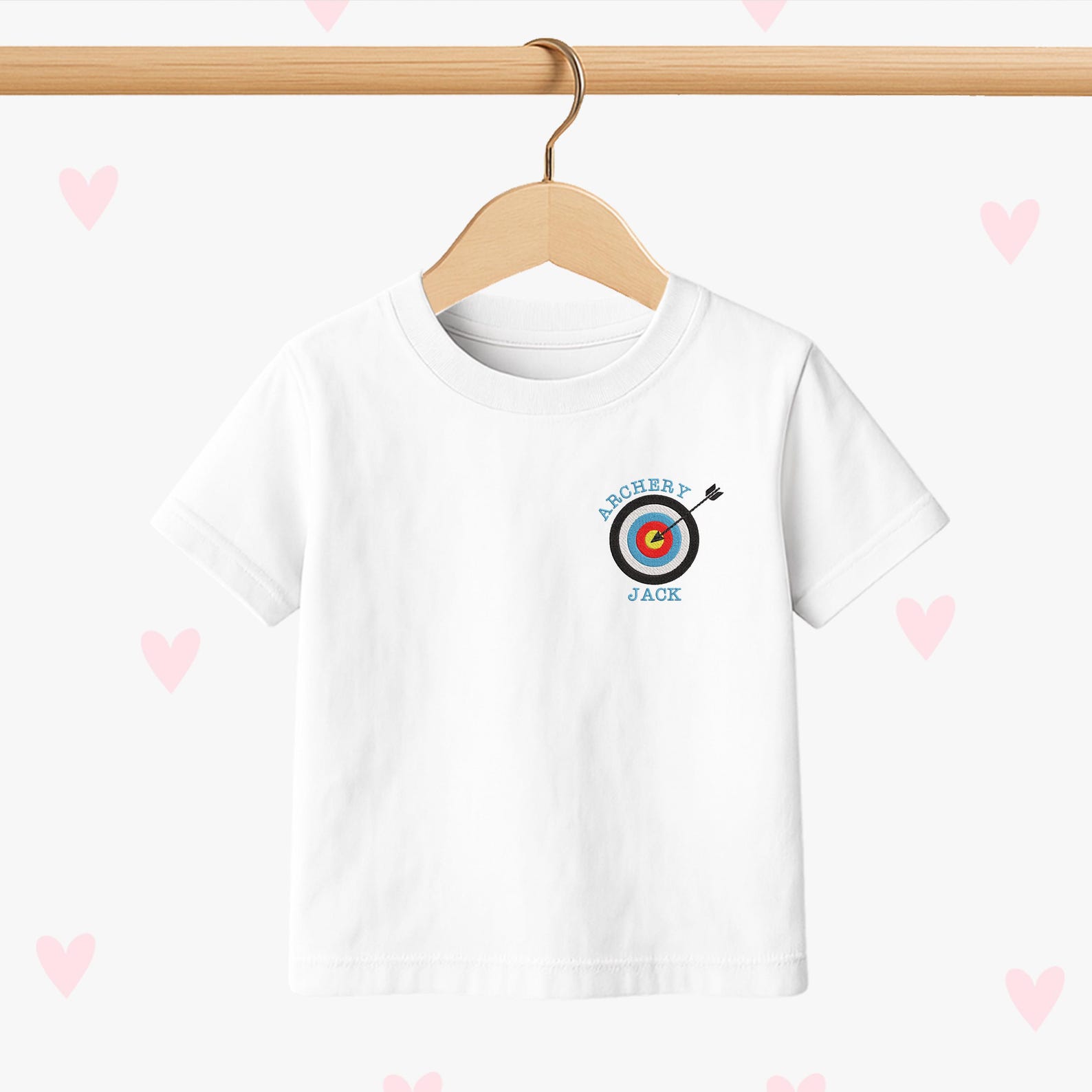 Archery Embroidered Kids T-Shirt, Bow and Arrow Shirt for Boys and Girls 150