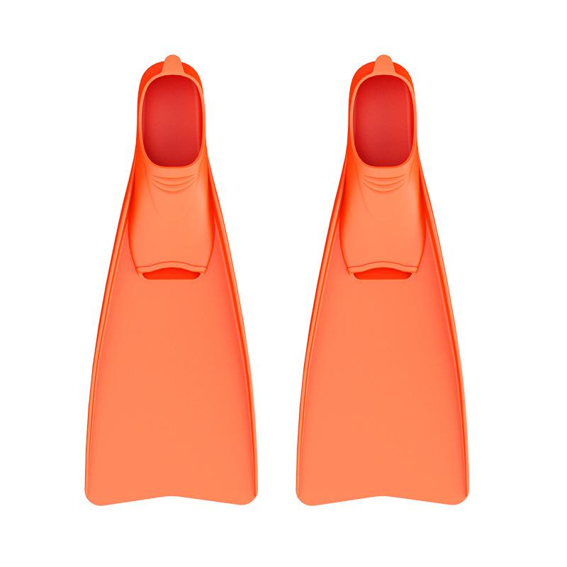 Hot Sale   Silicone Swimming Fins Diving Flippers for Adults Kids Underwater Training Water Shoes for Swimming Fins Training S зелёный