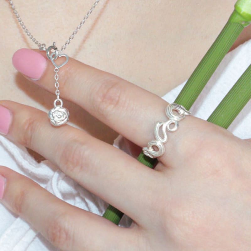 LOASI wave texture ring