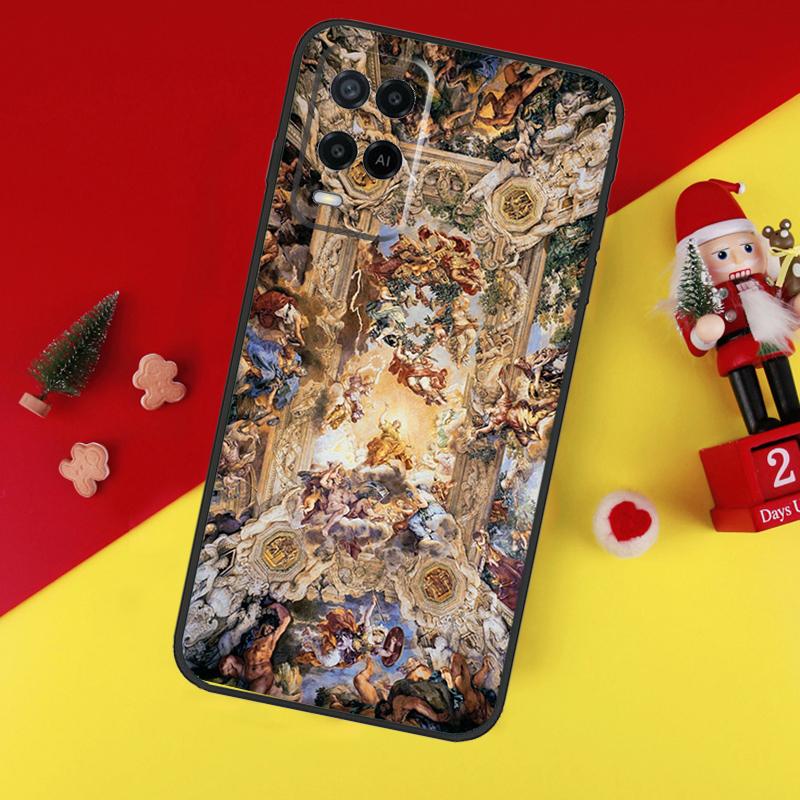 Michelangelo Art Case For Oppo A78 A98 A18 A38 A58 A5 A6 Pro A54 A74 A94 A17 A57 A80 A60 A40 A96 A76 A16 A15