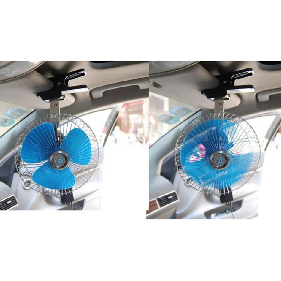 

12V 25W Portable Vehicle Auto Car Oscillating New Mini Electric Low Noise 6 inch Car Auto Fan Air Cooling Fan High Quality