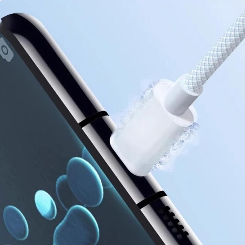 60W Fast Charging Cable Line USB C To USB C Braided Cord High Speed Data Sync Wire Suitable For S23/S22/S21+ Smartphone