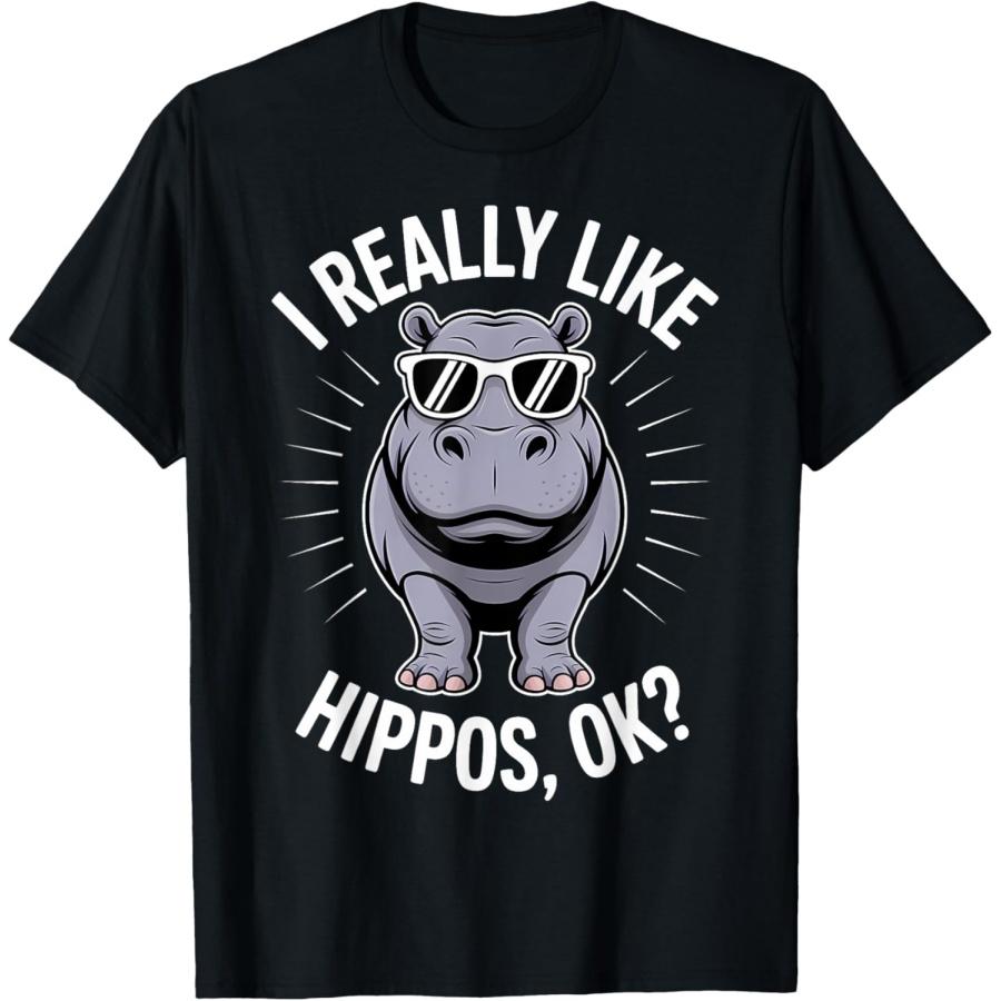 

Hippos Funny Hippopotamus T-Shirt XXXXXL чёрный