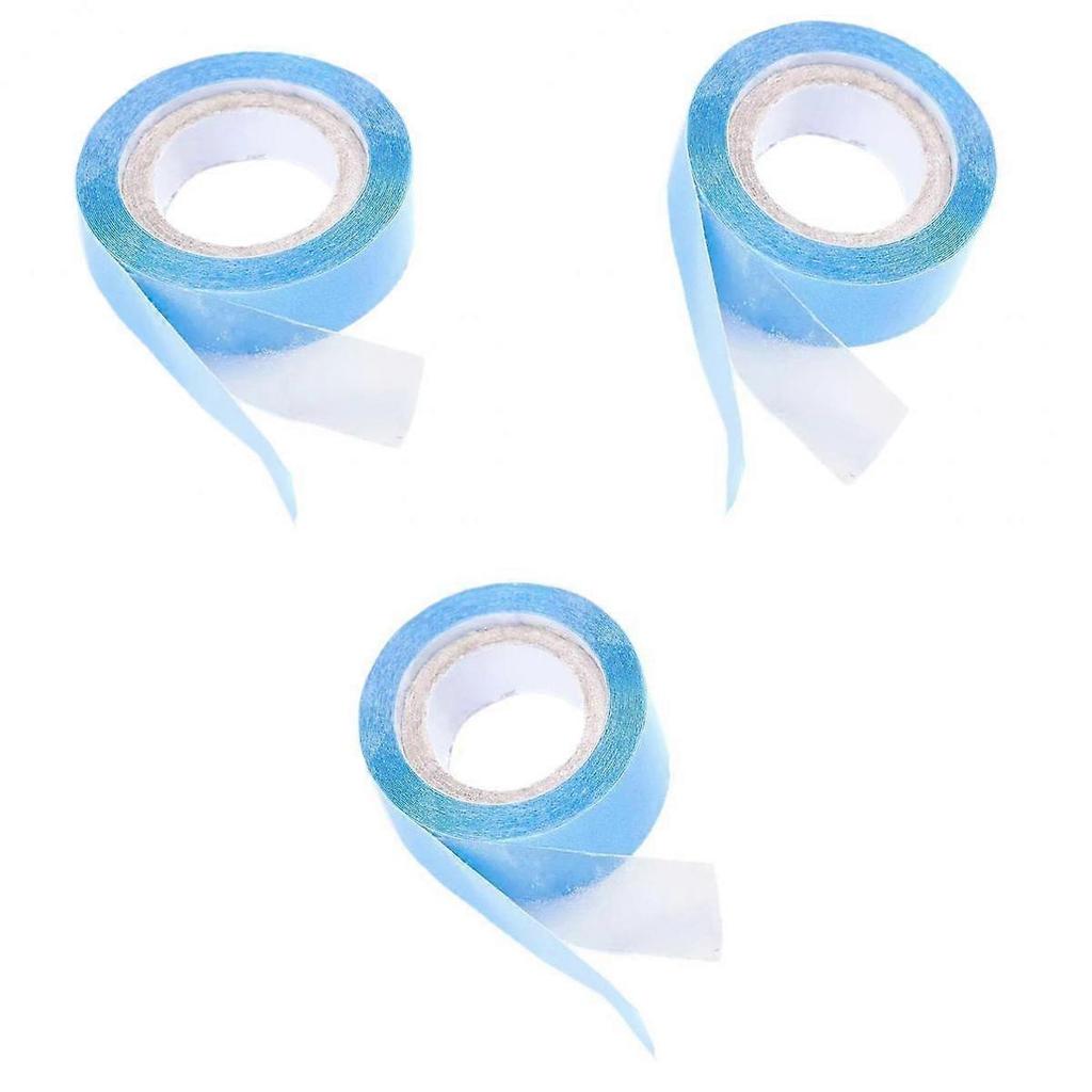 3 Rolls 3 Yards Double Sided Tape For Repairing Hair Extensions Hairpiece,(0.8cm,2cm,2.5cm)