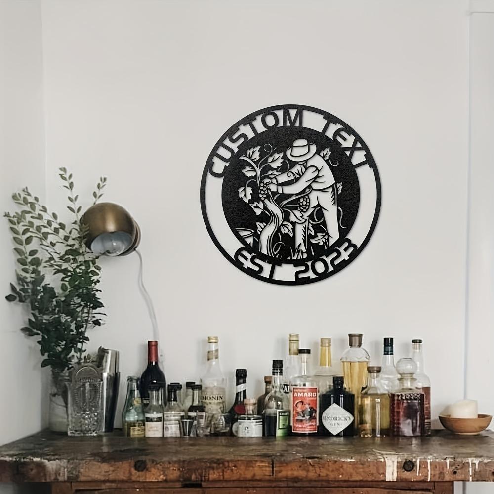Metallschild Familienstammbaum Name Wandkunst Innen Außen Heimdekoration Geschenk