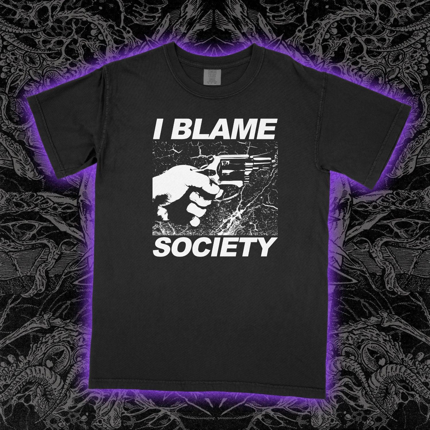 I Blame Society Handgun shirt , Unisex Tee XXXL