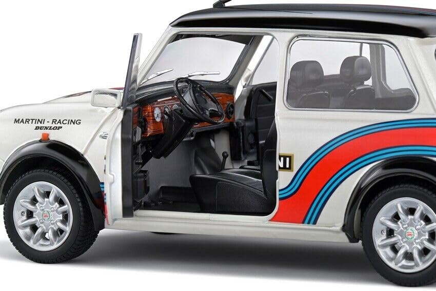 Solido scale Mini Cooper Sport Martini 1998 SOLIDO MINI COOPER SPORT MARTINI S1800610 Diecast Car 1/18