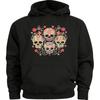 4 Skulls Sugar Skull Graphic Hoodie Sweatshirt Gifts for Men