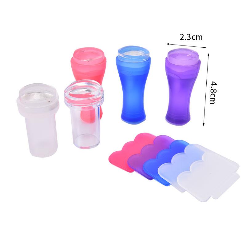 Easy-French Nail Stamper Monocle Jelly Print Silicone Transfer Print Scraper