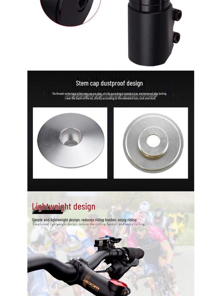 Justerbar terrengsykkelstyrefremspring og styreforhøyer