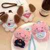 Cartoon Plush Pig Dog Animal Plush Keyring Kawaii Doll Backpack Pendant Cute  Key Hanging Decoration Accessories Gift