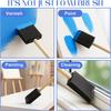 4Pcs Foam Brushes 4 Sizes Sponge Brush Sponge Paint Brushes Set for Painting Staining DIY Craft Projects Foam Paint Brushes Kit