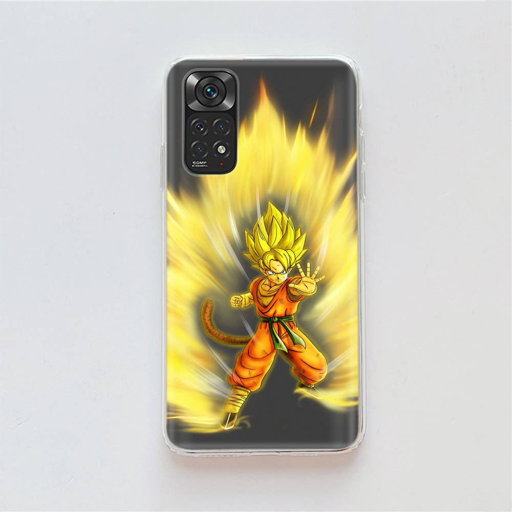 DT41 Dragon Ball Super Hülle für Samsung A04 A14 A23 A34 A54 M23 M33 M52 M53 Realme 10 9 C30S C35 C55 VIVO Y02S Y21 Y33S Y51 X80 Pro Klare Abdeckung