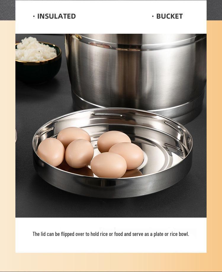 Portable Stainless Steel Insulated Lunch Box & Soup Container with Large Capacity