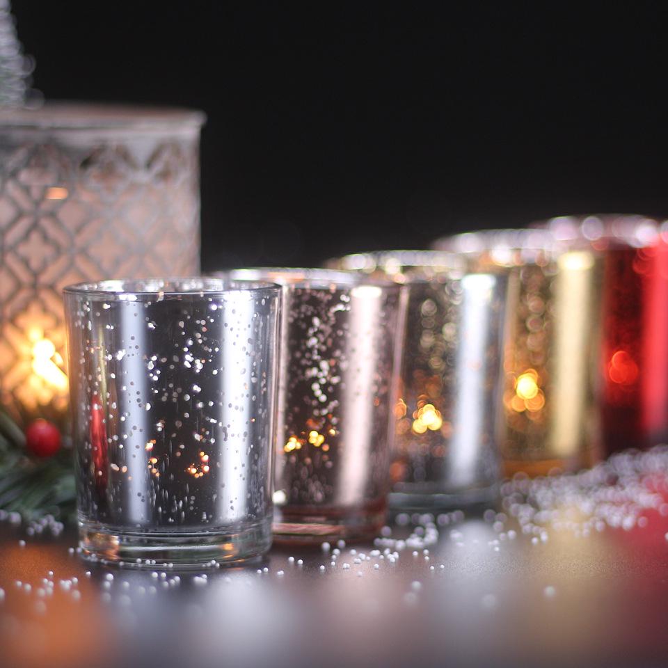 Starry Sky Christmas Glass Candlestick - Bestselling European & American Aroma Candle Cup