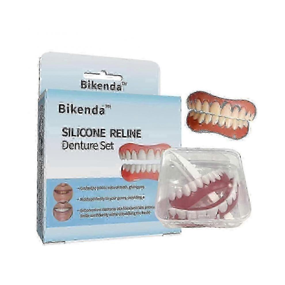 Bikenda Silicone Reline Denture Set, Advanced Denture Reliner Kit, Instant Comfort Fit for Upper And