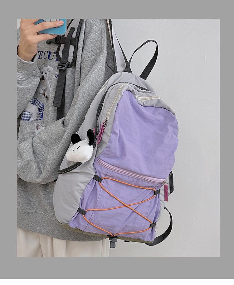 New Style Lightweight Backpack for Junior High Students - Unisex Double Shoulder Bag for Sports, Outdoor, and Mountaineering, Large Capacity.