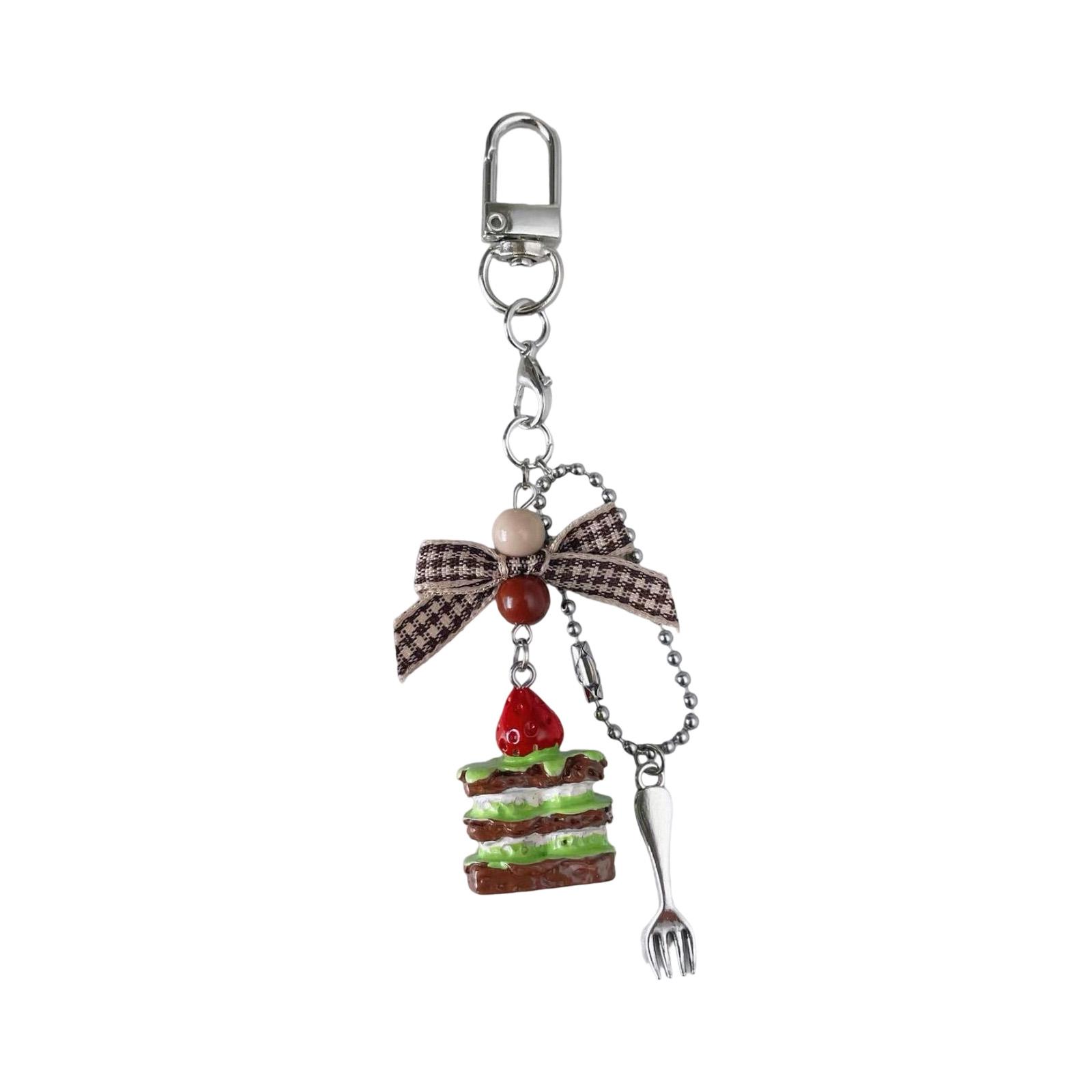 

Elegant Taro Colored Cream Napoleon Beaded Phone Charm Sturdy Multiuse Fashion Jewelry Accessory 2 зелений