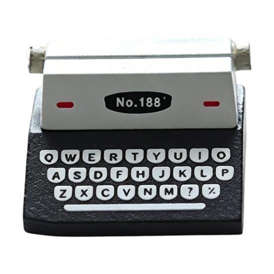 Retro Wooden Typewriter Memo Clip Vintage Desk Place Card Holder 1 Pc