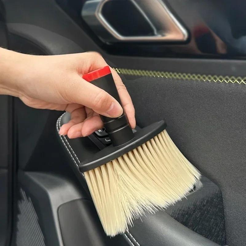 Car Wheel Tire Rim Cleaning Brush Portable Plush Car Wheel Hub Brush Washing Tool Car Detailing Care Dust Removal Brush Tools