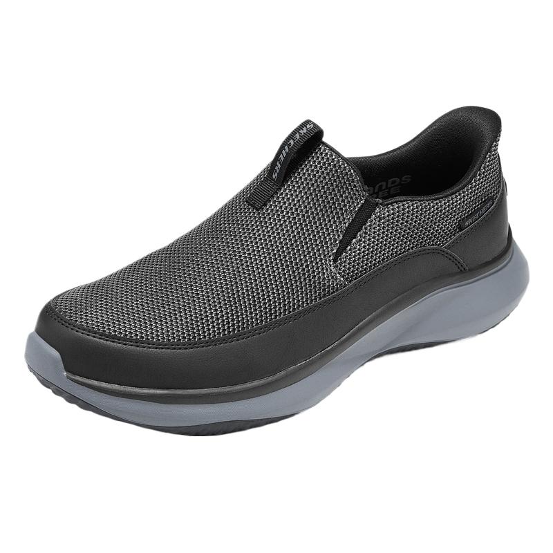 Skechers Mens USA Street Wear Simple Comfortable Walking Shoes Men sneaker 211330-BLK