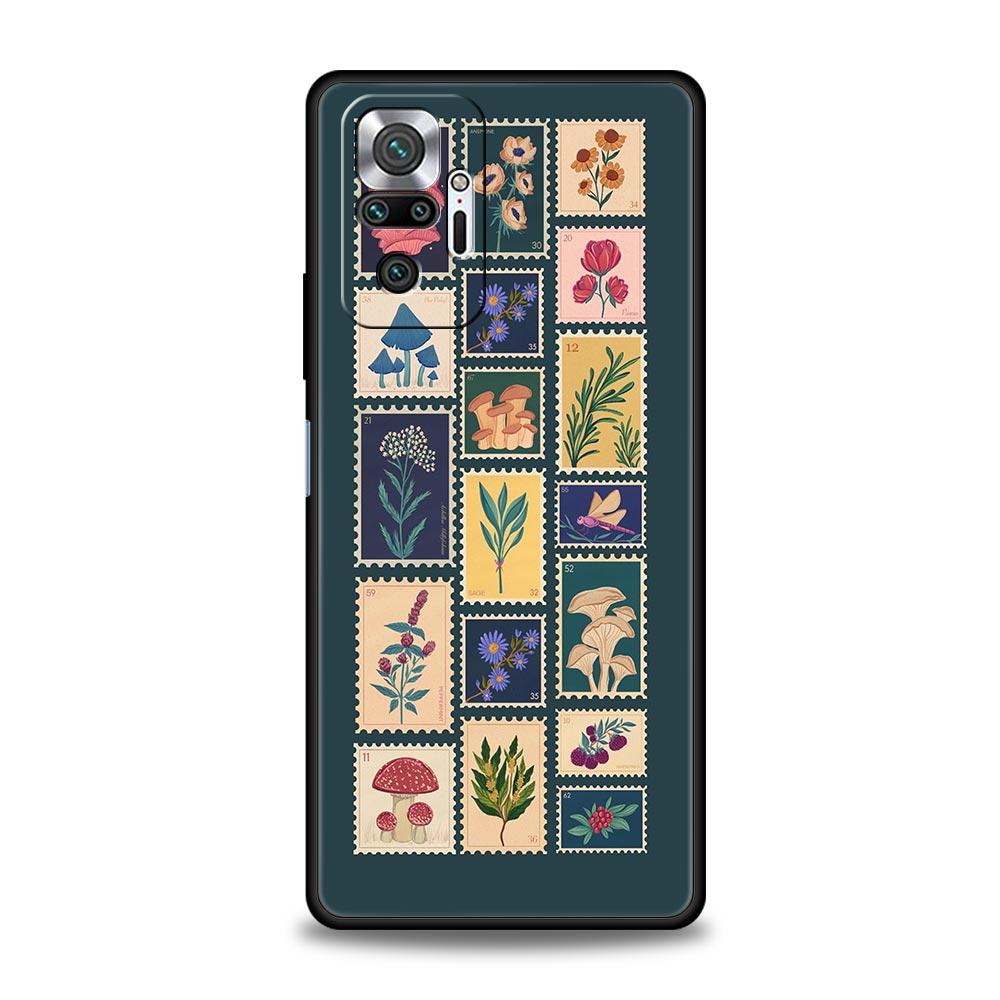 

Vintage Stamp Puzzle Phone Case For Xiaomi Redmi Note 15 14 13 12 4G 9 10 11 Pro Plus 5G 14C 13C 12C 10C Soft TPU Cover Redmi Note 13 Pro 5G