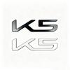 Compatible with the New K5 Trunk Badge, SPORTAGE Car Sticker, Aluminum Alloy Sticker, Fender KN Trunk Sticker