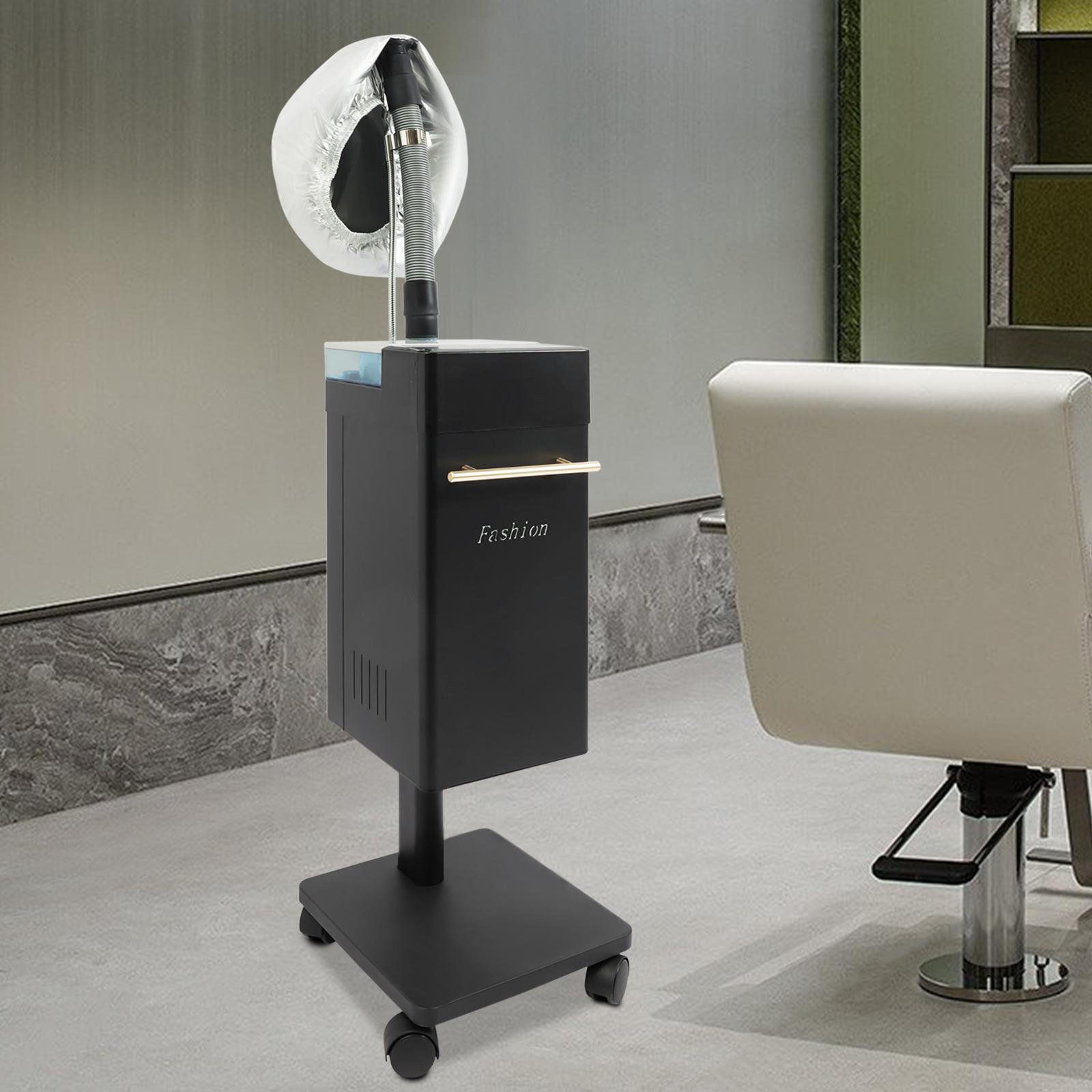 

Черное многофункциональное оборудование для ухода за волосами, 110 В, прямоугольный отдельно стоящий нано-пароварка для волос 30*32*77,5 см 4 колеса для парикмахерских чёрный