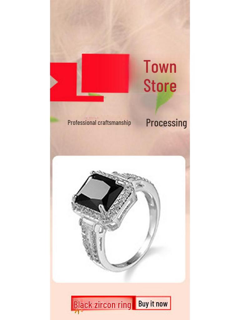 European & American Creative Zircon Fashion Jewelry Ring: New Hot-Selling Design