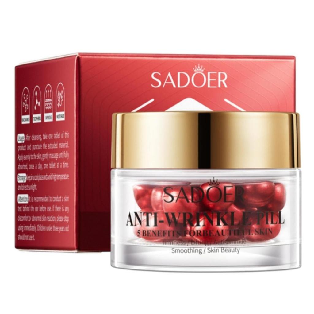 Concentrated Facial Serum with Lifting Effect In Capsules Anti-Wrinkle Pill 5 Benefits (30 Capsules)