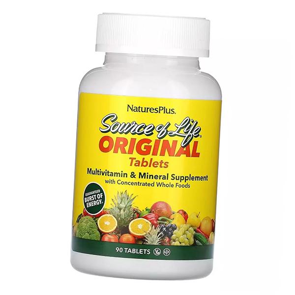 Мультивитамины и Минералы, Source of Life Multi-Vitamin and Mineral, Nature's Plus (36375197)