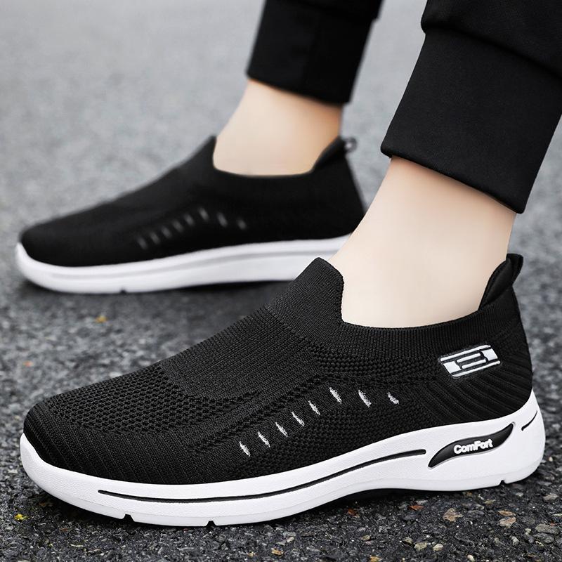 Shoes Men's Casual Shoes Versatile South East Asia Men's Shoes Lazy Single Shoes Flying Weaving Shoes