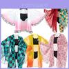 Stunning Demon Slayer Kimetsu No Yaiba Bikini Swimsuit Set With Beautiful Cloak For Summer