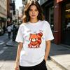 Cute Red Panda Gaming Unisexs Tshirt Pew Sound Effect Graphic Casual Short Sleevetee For Everydaystreet Style And Gamer Gifts