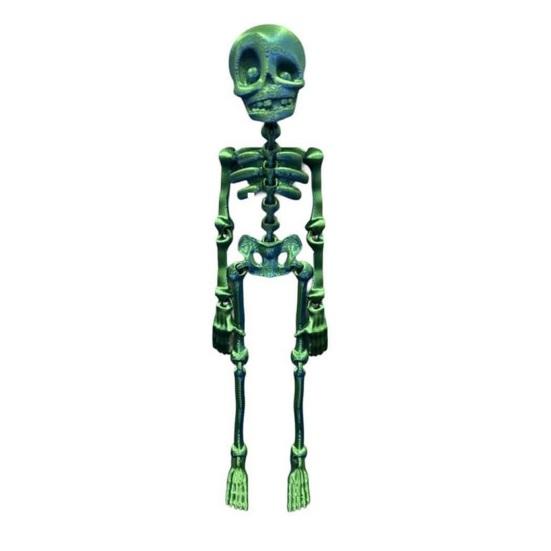 1/6Pcs Poseable Skeleton Refrigerator Magnet Halloween 3D Movable Joints Skeleton Articulated Skeleton Magnetic Fridge Decoration Ornament